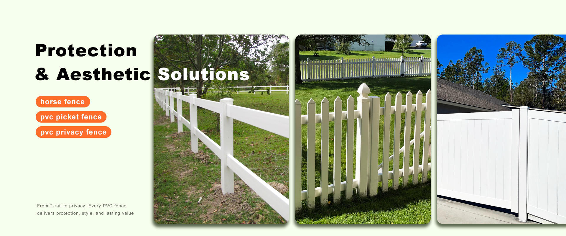 Quality PVC Vinyl Fence factory