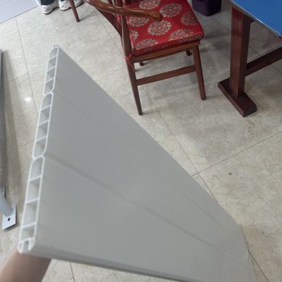 Outdoor Screen Pvc Garden Fence Panels Column 2.59m White Vinyl Fence Boards