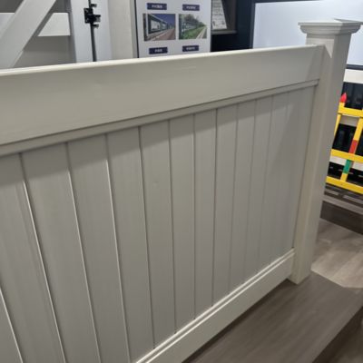 Outdoor Screen Wide 8 Ft Pvc Fence Panels / White Vinyl Pvc Fence
