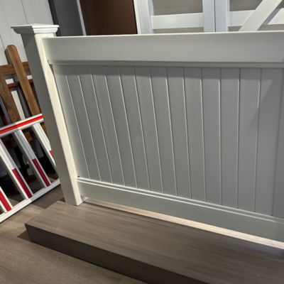 Heavy Duty Plastic Pvc Fence Panels UV Protection White Vinyl Fencing Panels