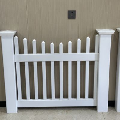 Minimal Assembly PVC Picket Fence Easy Install Weather Resistant