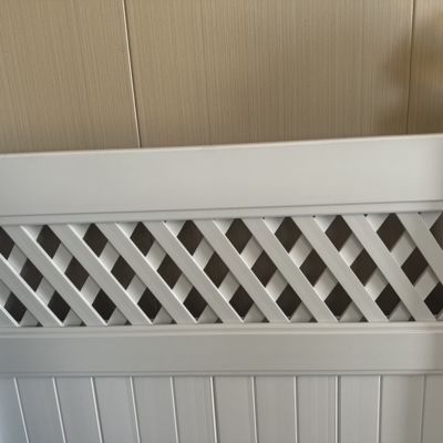 Post 2.59m Pvc Composite Fence Panels Eco Friendly Adjustable Size