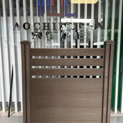 Wood Plastic Composite Wpc Picket Fence Screen 1.8m*1.8m For Villa