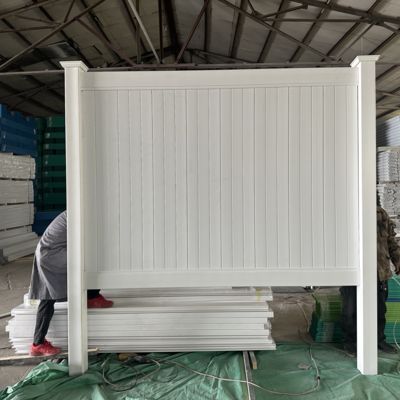 Eco Friendly PVC Privacy Fence 8ft Wide Waterproof Vinyl White Privacy Fence
