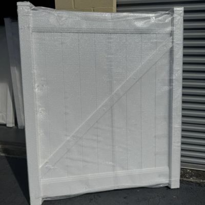 PVC Privacy Fence 1.83m High fence white color fence