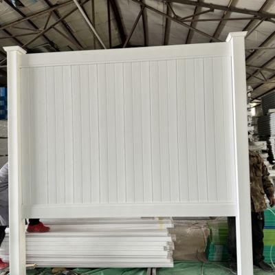 Low Maintenance White Vinyl Fence Boards Column 2590mm Water Proof
