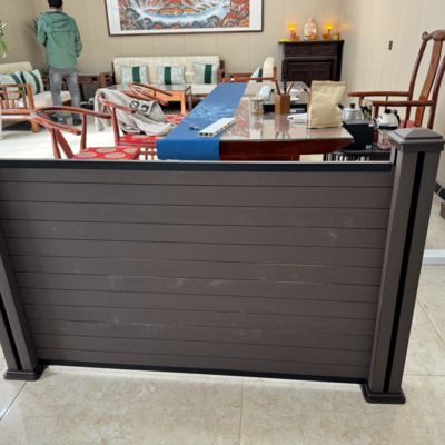ISO9001 Wpc Fencing Panels Wood Plastic Composite Screen for Residential