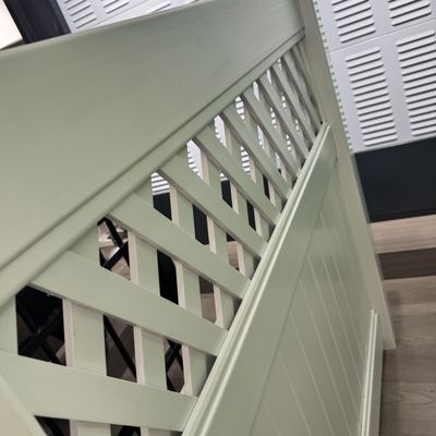 Sustainable Vinyl Fence Pannels Column 2590mm Garden Fence Panels Pvc