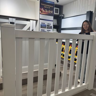 PVC Horse Fence with Solid Vinyl Panels 6 Foot High Classic White