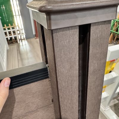 wpc fence customized szie fence