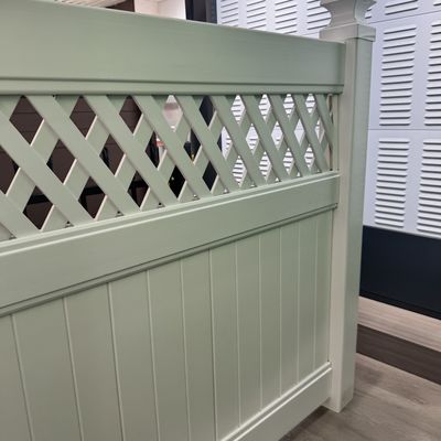 white PVC Privacy Fence 6ft high