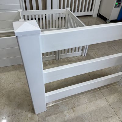 Safe PVC Horse Fence For Horse Farm 3 Rail Vinyl Horse Fence