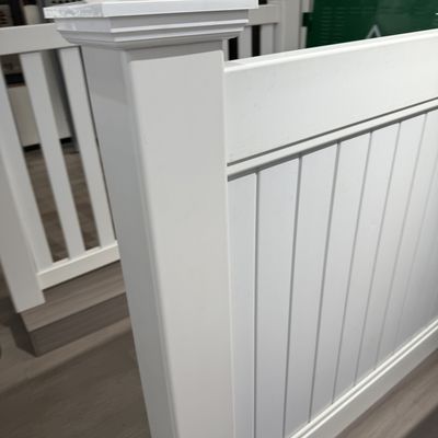 UV Protection PVC 6x8 Vinyl Fence Panels 2.44m Wide Easy Install