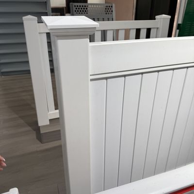 Waterproof PVC Privacy Outdoor Vinyl Fencing 1820mm High 6ft*8ft