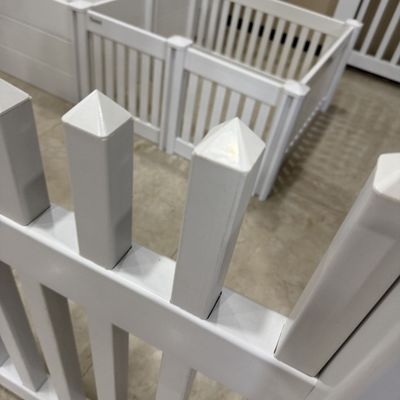 Safe Design PVC Picket Fence 8FT Wide Eco Friendly UV Protection