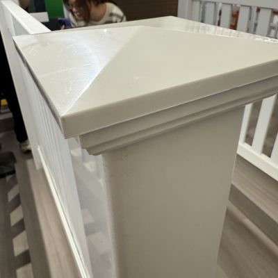 high grade Column 2.59m Pvc White Vinyl Fence For Privacy Fence Simple Installation