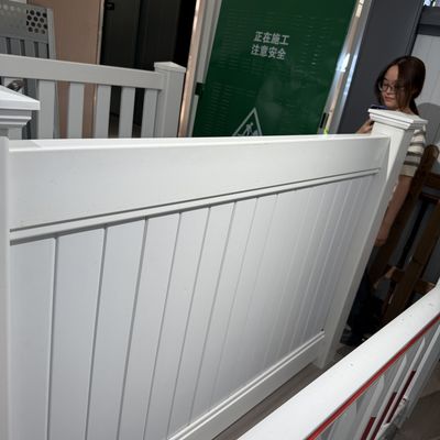 Decorative PVC Privacy Fence Landscape Design