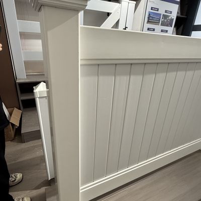 High Impact 6x8ft UV Resistant Vinyl White Privacy Fence Easy To Install