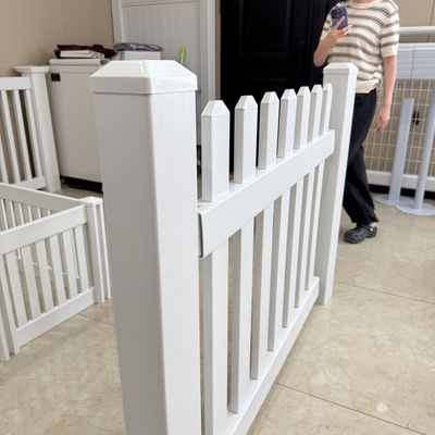 Weatherproof PVC Plastic White Garden Fence Strong Stable 4*8FT