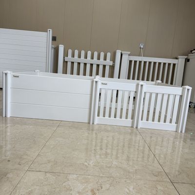 Customized 2.4m PVC Privacy Fence panels plastic fencing
