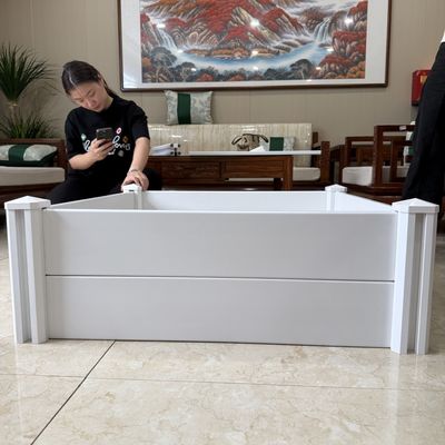 Customized 1.82m PVC Privacy Fence panels plastic fencing