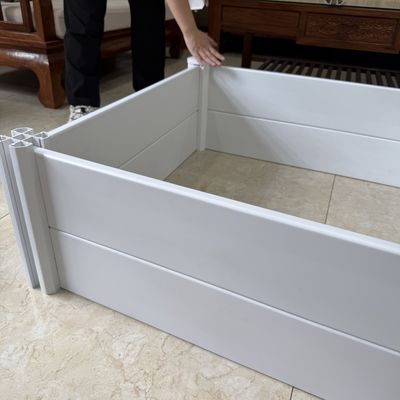 Multi Purpose Pvc Rectangular Planter Boxes Home Garden 1.22*1.22*0.3m