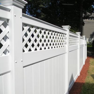 Weather Resistant PVC Vinyl Fence Featuring Solid Panels Designed to Ensure Privacy and Durability for Business Properties