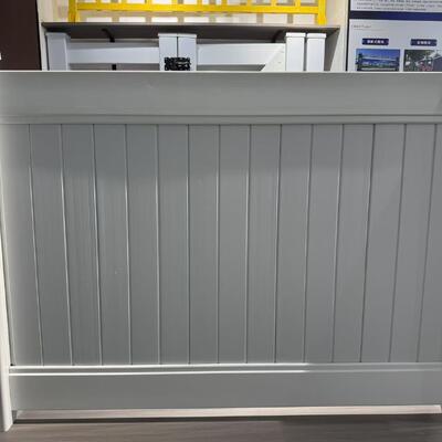 Fade Resistant PVC Vinyl Fence Solid White Panels 6 Foot Height Ideal For Outdoor Privacy And Backyard Enclosure