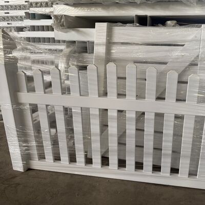 White Vinyl pvc garden fence Waterproof UV Resistant Long Lasting