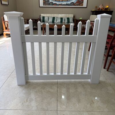 Durable Outdoor pvc garden fence Easy Assembly Low Maintenance