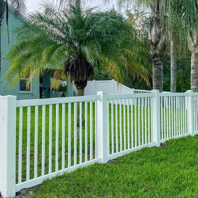 Residential Outdoor pvc garden fence Privacy Protection Easy Installation