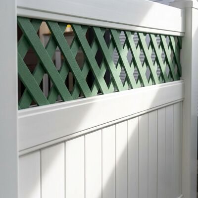 White PVC Privacy Fence for Backyard Privacy and Property Boundaries