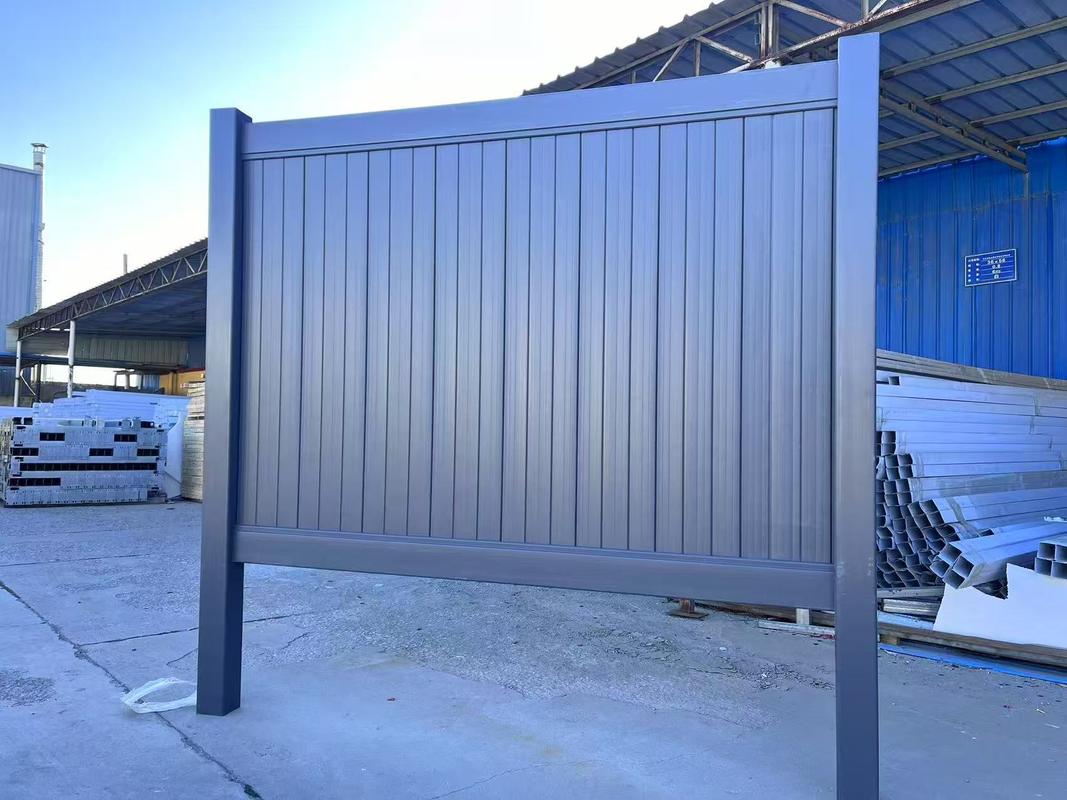 Weather Resistant PVC Privacy Fence 6x8ft Customized Szie Privacy Style