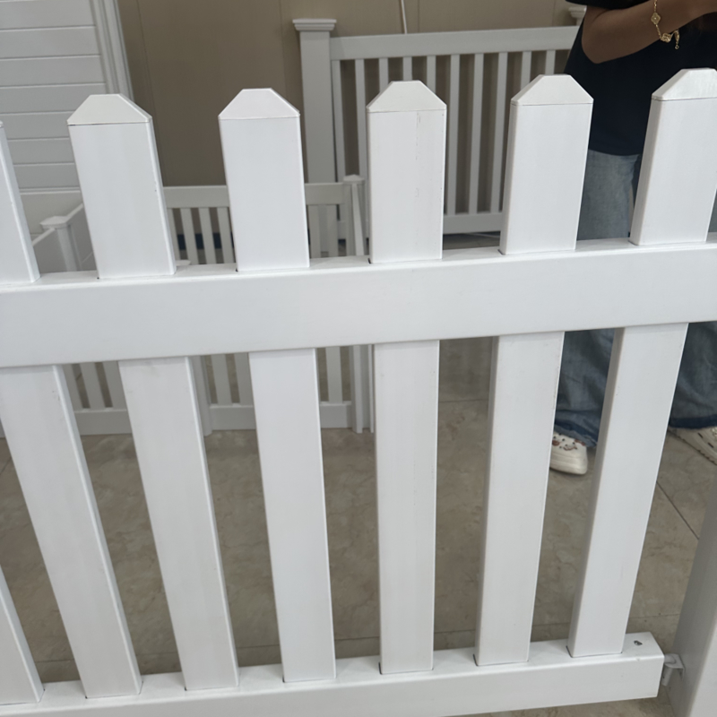 Economical PVC Coating Plastic Garden Fence White Maintenance Free
