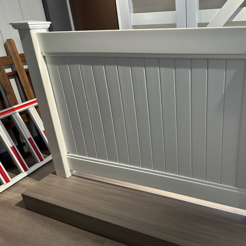 Heavy Duty Plastic Pvc Fence Panels UV Protection White Vinyl Fencing Panels