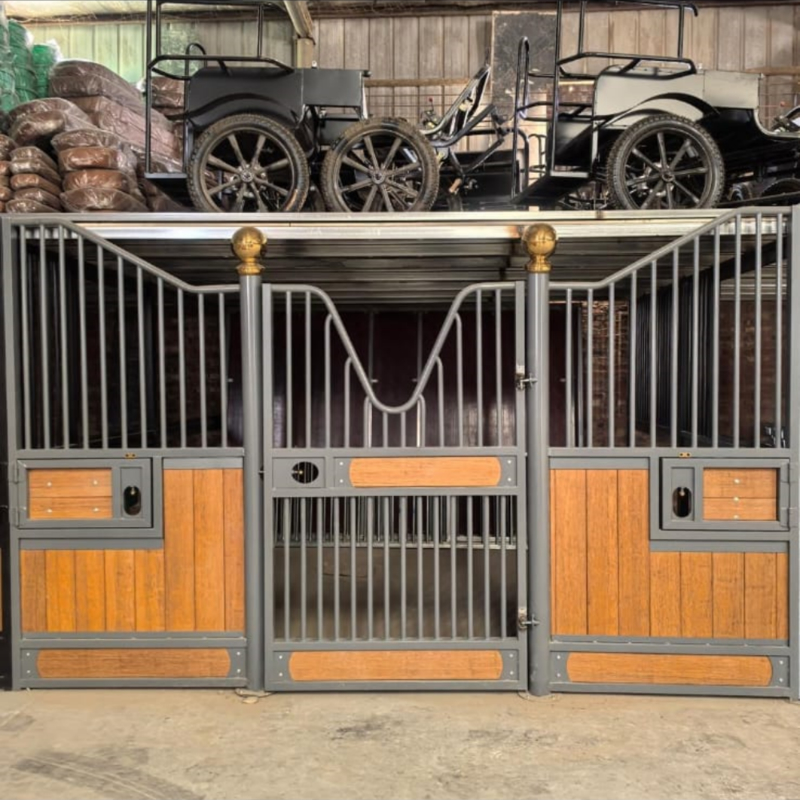 Professional Design Equestrian Stable With Safe Partitions Horse Barn Stalls
