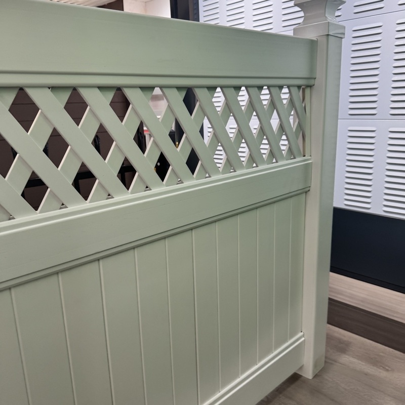 white PVC Privacy Fence 6ft high
