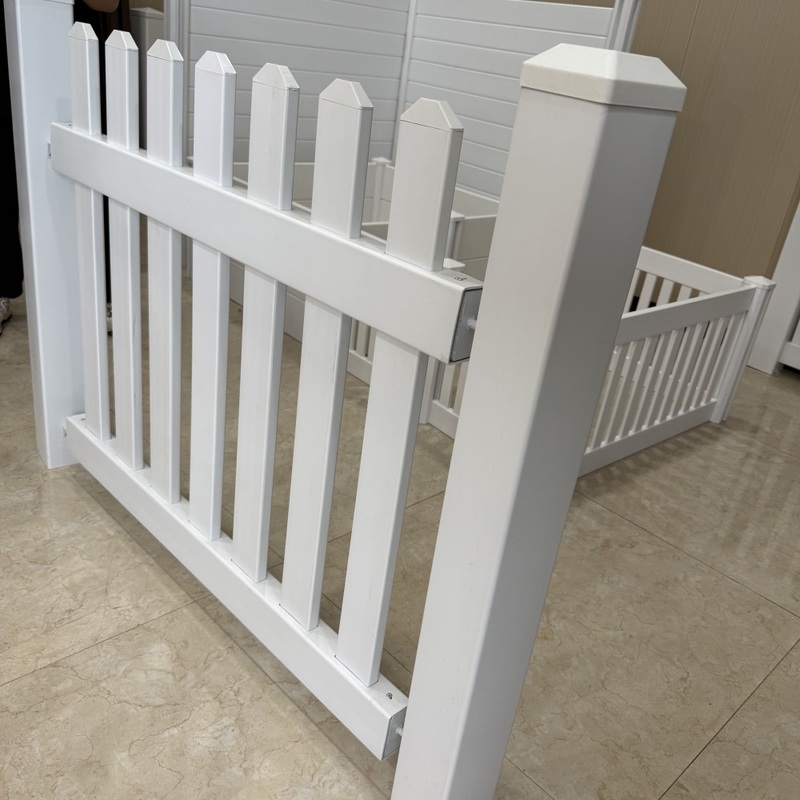 Weatherproof PVC Plastic White Garden Fence Strong Stable 4*8FT