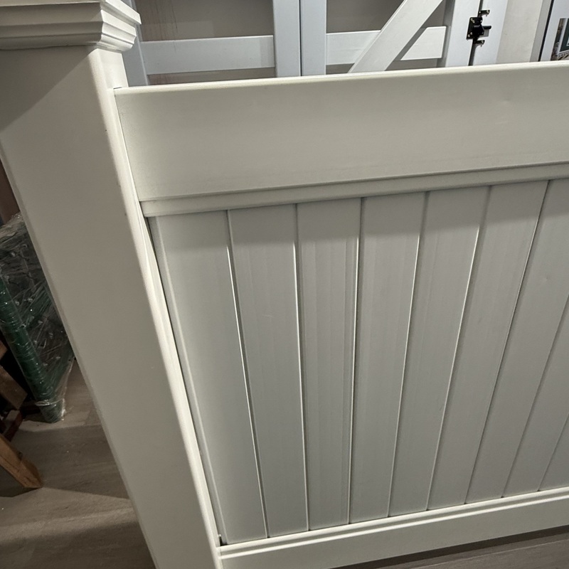 Easy Install PVC 6 Ft White Vinyl Privacy Fence Waterproof UV Resistant