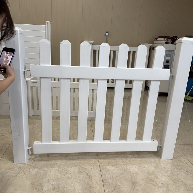 Removable PVC Install Vinyl Picket Fence Elegant Durable Plastic White Fence