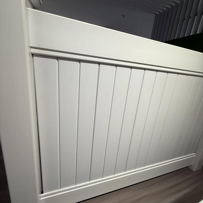 White PVC Vinyl Fence Neat Backyard Remodel Barrier