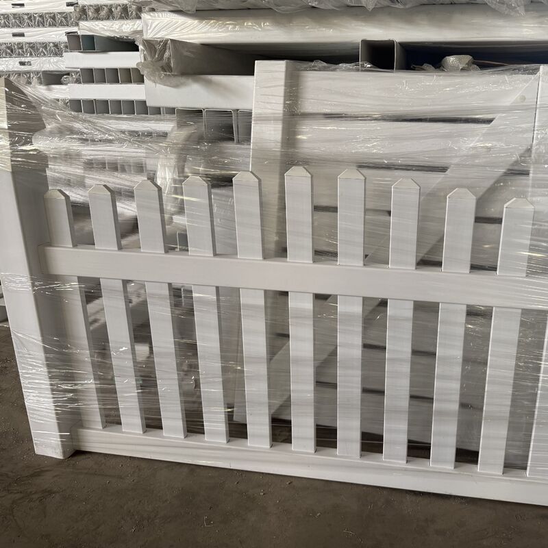 White Thickened PVC Picket Fence For Garden Yard