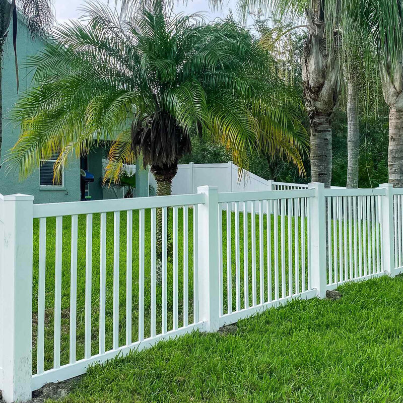 Residential Outdoor pvc garden fence Privacy Protection Easy Installation