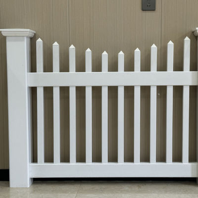 Beautiful And Customizable Garden Pvc Fence With Door For Outdoor Use