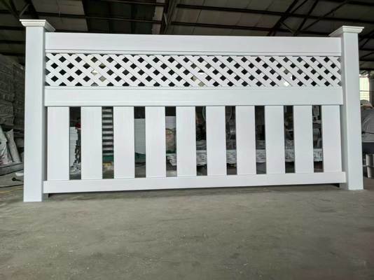 Weather Resistant High Durability 6 Foot Vinyl Privacy Fence PVC Fence Panels