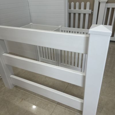 Extrusion 3 Rail PVC Horse Fence Low Price White Vinyl Horse Fencing 1.5m 1.2m