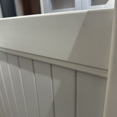 Outdoor-Sichtschutz PVC Garten Zaun Paneele Säule 2,59m Weiß Vinyl Zaunbretter