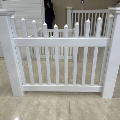 Minimal Assembly PVC Picket Fence Easy Install Weather Resistant