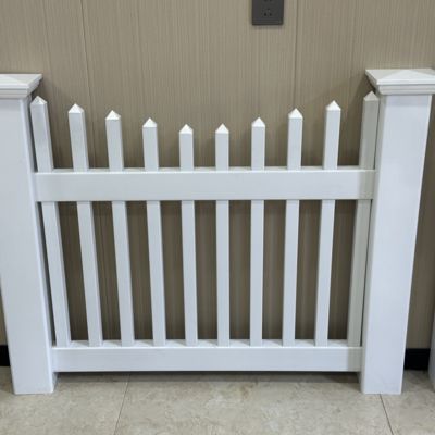 Lightweight Durable Home Depot Pvc Picket Fence Non Toxic 8*4ft