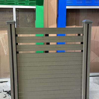 Coffee Color Decorative And Functional WPC Fencing Panels for Outdoor home